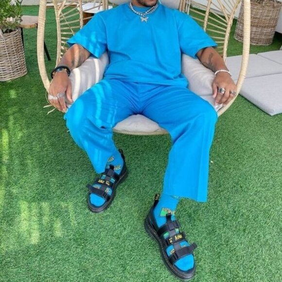 DR MARTENS AIRWAIR SANDALS LEATHER PEARSON SZ 5.5 TRACT OUTSOLE TOUGH ICONIC - Picture 7 of 16